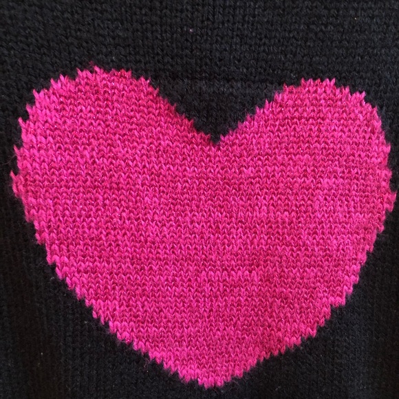 Heart Sweater Knit Dress Sz 6, hello Valentine! - Picture 3 of 3